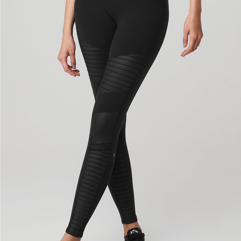 Alo Yoga High Waist Moto Leggings Black XS